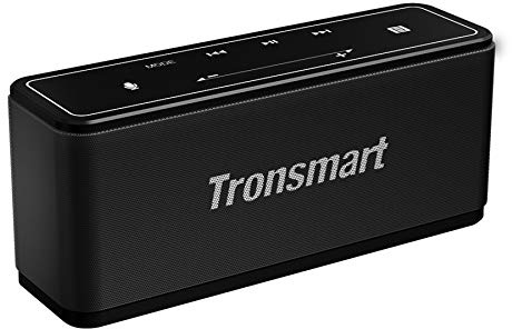 Bluetooth Speakers, Tronsmart Mega 40W Bluetooth 4.2 Wireless Speaker with 15-Hour Playtime, TWS, Dual-Driver, Built-in Mic, NFC, Deep Bass, LED Backlighting for Outdoor Indoor