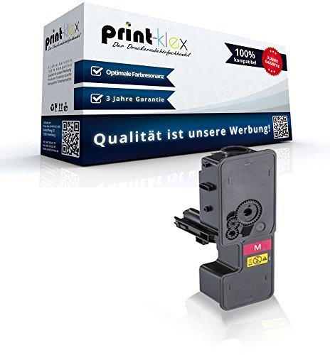 Print-Klex Tonerkartusche kompatibel für Kyocera ECOSYSP5021cdn ECOSYSP5021cdw ECOSYSP5021Series 1T02R9BNL1 TK5220 TK 5220 TK-5220 M TK 5220 M Rot Magenta - Office Line Serie