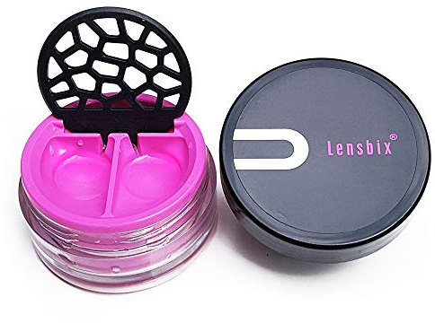 Lensbix Purist Kontaktlinsenbehälter für moderne Menschen in schlichtem Design. (Purist pink))