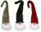 Bada Bing 3er Set LED Wichtel mit Filz Mütze in Beige Rot Grau H ca. 26 cm x Ø 6,5 cm biegsamer Anhänger Weihnachstwichtel als Baumschmuck Weihnachten Geschenkanhänger Deko Dekoration Licht 30