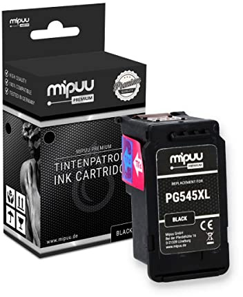 Mipuu Tinte kompatibel mit Canon PG-545XL 545XL 8286B001 Black für Pixma TR4551 TR4550 TS3350 TS3151 TS205 TS3450 MG2555 MG2550s MG2950-16.5 ml