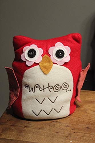 Unbekannt Türstopper Eule rot, H 20 cm, Eule als Türstopper
