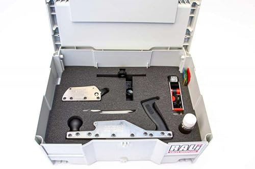 RALI Systainer 260 Evolution N Handhobel-Set | 105 + 260 + G03 Evolution N Hobel, Schaber, Austauschbare 48mm Hartmetall- und 30mm Chromklingen, 1 Hobel-Wartungsset mit Systainer-Gehäuse