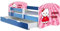 ACMA Kinderbett Jugendbett mit Einer Schublade und Matratze Blau mit Rausfallschutz Lattenrost II 140x70 160x80 180x80 (15 Sweet Kitty, 180x80 + Bettkasten)