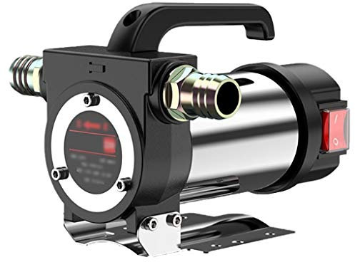 Pompe De Transfert 12V / 24V / 220V Diesel Pompe À Huile Extracteur, Portable Auto-amorçage Pompe À Huile, En Acier Allié Impulseur, Épaissie Base Appropriée For L'ingénierie Et Des Véhicules Big Truc