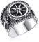 Materia Breiter Ring Silber 925 Herren Siegelring Anker antik SR-36-73
