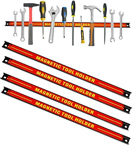 Magnetleiste Werkzeughalter Magnet Werkzeugleiste Magnetisch Werkzeugholder Magnetschiene Wandhalter (4 x 60cm)