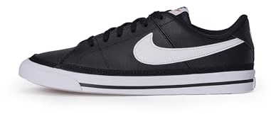 NIKE Boy's Nike Court Legacy Sneaker, Black White Gum Light Brown, 3.5 UK