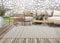 the carpet Calgary - robuster Outdoor Teppich, Flachgewebe, modernes Design, ideal für Küche und Esszimmer, Vintage-Optik, Boho-Style, auch für den Außenbereich, Beige, 67 x 180 cm