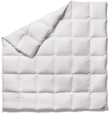 Koru Style Royal Daunen Bettdecke 200x200 cm – 90% Gänsedaunen / 10% Federn – Bettdecke Winter – Luxus Daunendecke 200x200 cm – Made in Germany – Wärmeklasse 3 (warm)