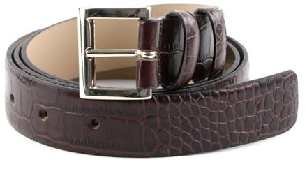 Abro Leather Cocco Mali Belt W95 Dark Brown
