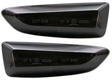 AUTO-STYLE Satz LED Seitenblinker kompatibel mit Opel diverse Modelle - Smoke - inkl. dynamischem Lauflicht, Rauchgrau