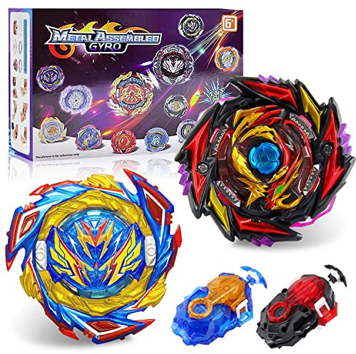 2 in 1 Bey Starter 4D Metall Fusion kampfkreisel, Kinder Spielzeug Geschenk für Weihnachten, Geburtstag, Kreisel für Kind, Jugendliche Und Erwachsene