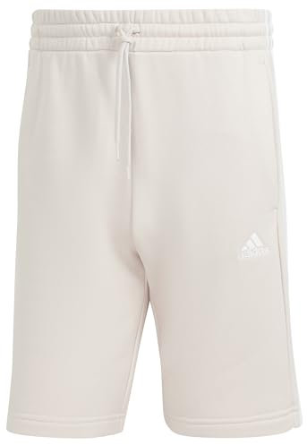 adidas Homme Essentials Fleece 3-Stripes Shorts, Putty Mauve, L