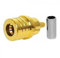 WORLDPEAK Mikrowellen-einfaches Verbindungsstück QMA-Stecker Crimp RF Stecker für LMR240 H155 Koaxialkabel