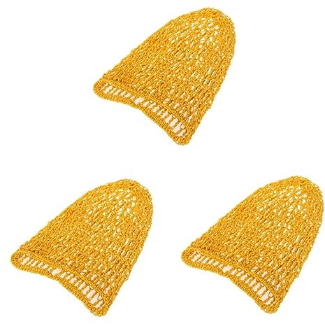 FRCOLOR Haarnetz Nacht 3st Frauenhaarnetz Zum Schlafen Haarabdeckung Ballett-haarnetze Für Dutts Mesh-haarnetz Rayon-haarnetzbänder Lockenwickler Für Schwarze Frauen Haarwickel Zubehör Perücke Damen