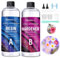 EPRESINART Epoxidharz Set Anfänger, 18oz/532ml Ungiftig Epoxidharz Klar Gießharz Set, 1: 1-Verhältnis Epoxy Resin fur Holz, Schmuck Art, Deko Tischplatte, Restauration und Beschichtung