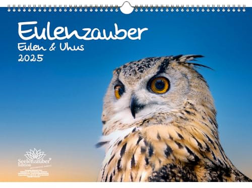 Eulenzauber Eulen und Uhus DIN A3 Kalender für 2025 - Seelenzauber