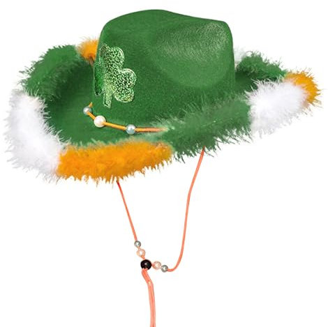 Generisch St. Patrick's Day Hut, Grüner Zylinder Hut, Kleeblatt Zylinder, St Patrick's Day Kostüm St Patricks Day Accessoires für Männer und Frauen