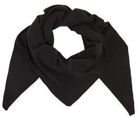 TOM TAILOR Damen Dreieck Schal, 14482 - Deep Black, ONESIZE