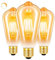 SCNNC Edison Vintage Glühbirne E27 Dimmbar 6W ST64 Retro LED Warmweiß 2700K, Antike Glühbirne E27 LED Vintage für Nostalgie und Retro Beleuchtung Haus Café Bar, 3 Stück