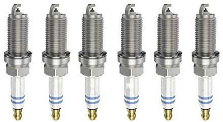 Zündkerze für Mercedes C/CLK/CLC/E/G-Klasse W203 W204 1,8–5,5 l, 6 Stück Platin-Zündkerzen Fr6Mpp332, 0242240619