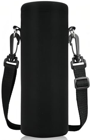 JEYORZY 1 pcs Bolso Térmico Portátil de Neopreno para Botella de Agua, con Correa de Hombro Desmontable - Bolso de Botella de Agua Portátil de Neopreno para Mantener Tus Bebidas, para Deportes, Viajes