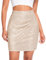 Aupuls Pailletten Rock Schwarz Rock Gold Vokuhila Rock Rock Glitzer Damen Weihnachts Rock Winter Fasching Damen Sexy Kurz Gelber Rock Damen Party Rock Gold AUPR001Champagne2XL