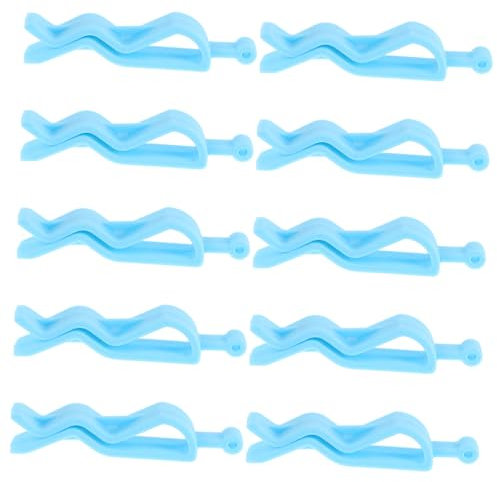 COLLBATH 10pcs Plastic Garbage Bag Holder Litter Picking Bag Clip Recycling for Kitchen Heavy Duty Bin Trash Can Clips