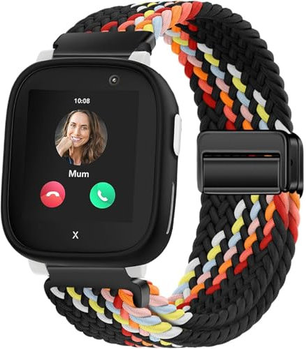 Issinlky Kinder Nylon geflochtene Band kompatibel mit Xplora X6, elastische magnetische Schnalle Band für Xplora X6 Play