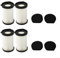CWOQOCW Kit de filtro de aspiradora piezas de repuesto, para Cecotec Thunderbrush 520 550 560 E para Handyforce 2761 2759, filtros fiables esponjas