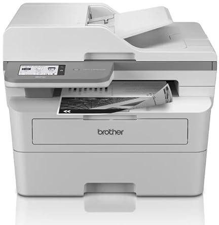 Glowster Multifunktions-Laserdrucker, Scannen, Kopieren, Drucken, WLAN-Verbindung, automatisch, zweiseitig, ideal für Büros und Heimarbeiten.