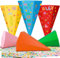 Draupnir 6 Stück Geschwisterschultüte, 25cm Schultüte Klein, Zuckertüte zur Einschulung, Faltbare Zuckertüte, Schultüte Bastelset mit 7 Aufkleber für Junge Mädchen Party Geschenkverpackung