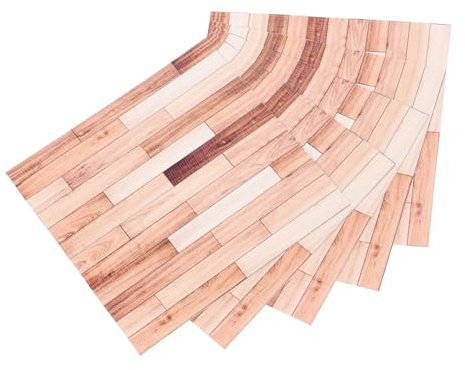 WOONEKY 5stücke Puppenhaustapete Selbstklebend Für Mini Haus Bodenpapier Tapete Für Puppenhaus Wohnzimmer Und Schlafzimmer DIY Bodenbelag Für Minihäuser