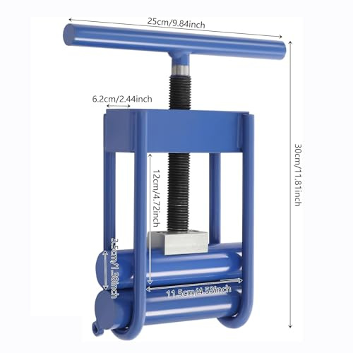 Blue,Gas Pipe Squeeze-Off Tool, Screw Compressor Clamp, Pipe Blocker, Hose Pinch Off Pliers, Less Than 63mm/2.48in PE/PPR/PVC/PP