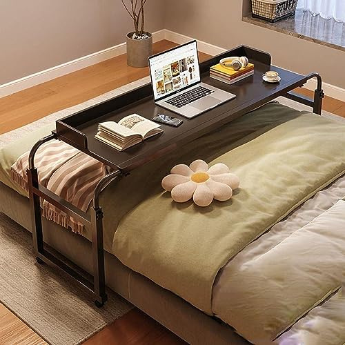 Verstellbarer erweiterbarer Computertisch - Multifunktionaler mobiler Arbeitstisch für Schlafzimmer & Nachttisch, höhenverstellbares Design