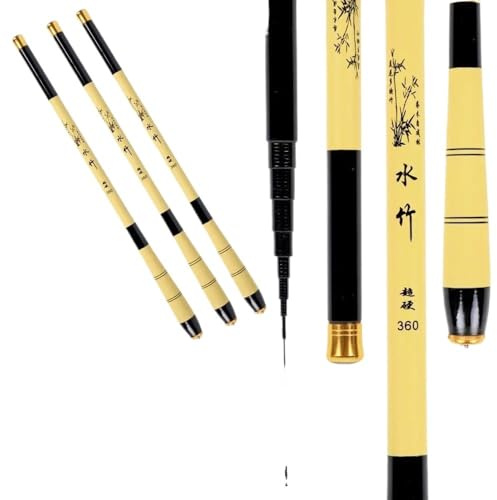 Cañas de Pescar 1PC Ultralight Telescopic Fishing Rod Carbon Fiber Stream Lake Hand Pole Carp Feeder Portable Rods Tackle Caña de Pescar telescópica(2.4m)