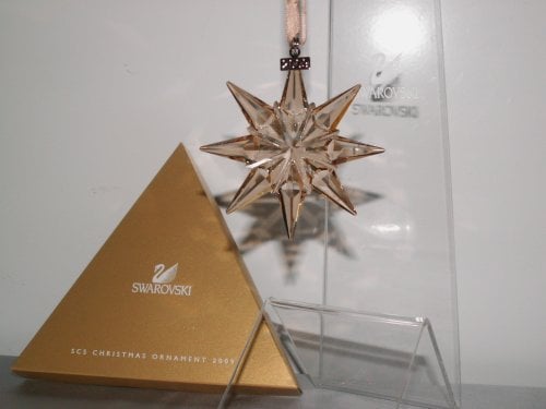 Swarovski Weihnachtsstern 2009 SCS Gold Christmas Ornament 2009 1026761