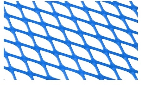 Racinggitter STR8 strong quality, 30x30cm, feiner Lochabstand, blau eloxiert