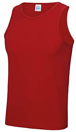 Just Cool Mens Sports Gym Plain Tank / Vest Top