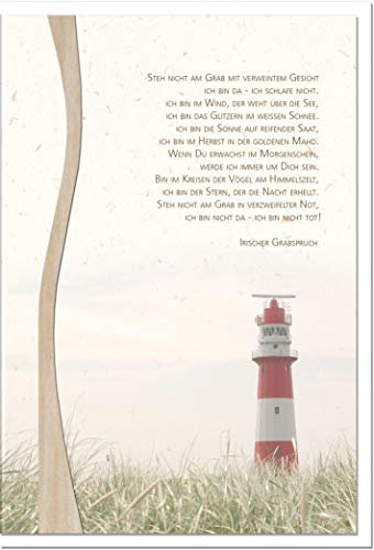 metALUm Trauerkarte WEINE NICHT | Leuchtturm 01414