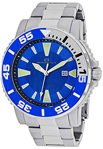 Oceanaut Men's 'Marletta' Quartz Stainless Steel Watch, Color:Silver-Toned (Model: OC2913)