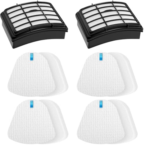 2 + 4 Pack Filters for Shark Vacuum Navigator Lift Away Filter Replacement ZU503AMZ NV350 NV351 NV352 NV355 NV356E NV357 NV360 NV370 UV440 UV540, Parts XFF350 XHF350
