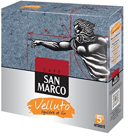San Marco Café moulu velluto, intensité 5 - La boite de 2x250g