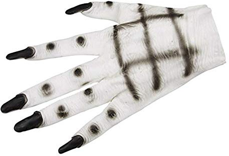 IBLUELOVER Halloween Ghost Claw Gloves Ghost Cosplay Gloves Vampire Witch Costume Zombies Hands Gloves Long Finger Devil Nail Rubber Mittens Witch Horror Gloves for Masquerade Carnival Festival