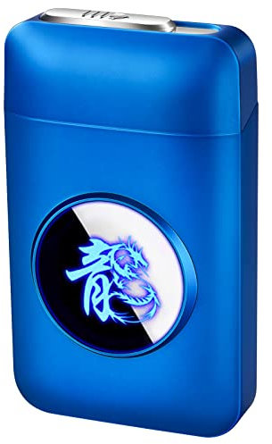 Étui à cigarettes avec briquet USB et boîte à cigarettes (Dragon)