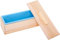 POFET - Moule en silicone souple rectangulaire pour savons - livré avec une boîte en bois - 1240 ml