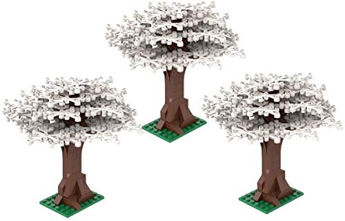 Steinchenshop 3X Modellbäume – Klemmbaustein Baum Set aus 342 Steinen – Zubehör für City Bauwelten & Dioramen – Kompatibel mit gängigen Bausteinsystemen – ideales Ergänzungsset ab 8 Jahren