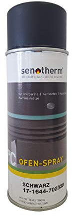Ofenrohr Beschichtung Lackspray 400ml Senotherm Spraydose in schwarz