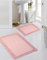 Teppich-Traum Badezimmerteppich Set 2 teilig • waschbar • Steinoptik in rosa, Größe 50x60cm + 60x100 cm